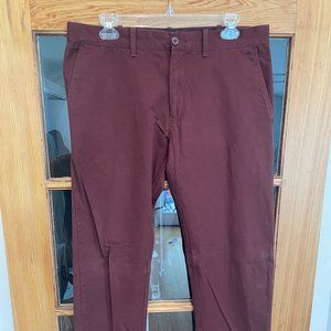 Men's J. Crew The Driggs Slim Fit Chinos (33) Maroon